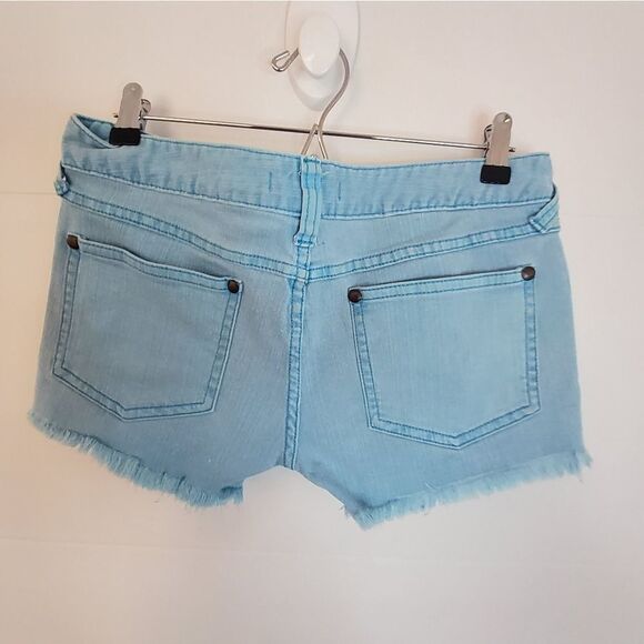 Free People Women's Blue Shorts Size W 29 - Picture 3 of 8